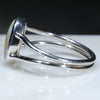 Silver Opal Ring Side View