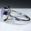 Silver Opal Ring Side View