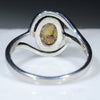 Silver Solid Opal Ring Rear View