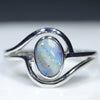 Natural Australian Boulder Opal Silver