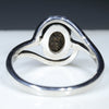 Silver Solid Opal Ring Rear View
