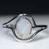 Natural Queensland Boulder Opal Silver Ring