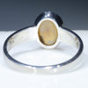 Silver Solid Opal Ring Rear View