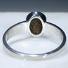 Silver Solid Opal Ring Rear View