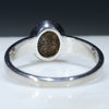 Silver Solid Opal Ring Rear View