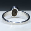 Silver Solid Opal Ring Rear View
