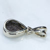 Natural Australian Boulder Opal and Diamond 14k White Gold Pendant (8mm x 5mm) Code -GPA206