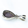 Natural Australian Boulder Opal and Diamond 14k White Gold Pendant (8mm x 5mm) Code -GPA189