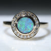 Anniversary Opal and Diamond Ring 