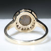 Natural Australian Solid Boulder Opal and Diamond Gold Ring Size 7.5 Code - JRL44