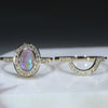 Opal and Diamond Wedding Set