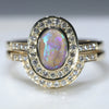 10k Gold Opal and Diamond Wedding Set