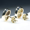 Gold Opal Studs Rear View
