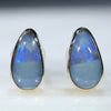 10k Gold Australian Boulder Opal Studs