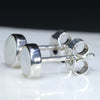 Natural Australian White Opal  Silver Stud Earring (5mm x 5mm) Code -SE415