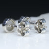 Natural Australian White Opal  Silver Stud Earring (5mm x 5mm) Code -SE415