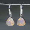 Natural Queensland Silver Opal Earrings