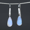 Silver Natural Australian Boulder Opal Drop Earrings