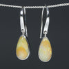 Natural Queensland Silver Boulder Opal Drop Earrings