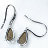 Natural Australian Boulder Opal Silver Earring (10 mm x 5mm) Code -SE377