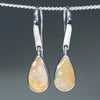 Natural Australian Boulder Opal Silver Earrings