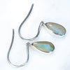 Silver Earrings Side View