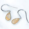 Natural Australian Boulder Opal Silver Earring (9mm x 5mm) Code -SE382