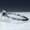 Silver Opal Ring Side View