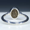 Silver Solid Opal Ring Rear View