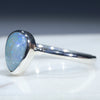 Silver Opal Ring Side View