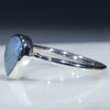 Australian Solid Boulder Opal Silver Ring - Size 5.5 Code SR236