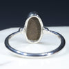 Silver Solid Opal Ring Rear View