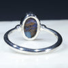 Silver Solid Opal Ring Rear View