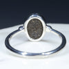 Silver Solid Opal Ring Rear View