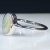 Silver Opal Ring Side View