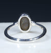 Silver Solid Opal Ring Rear View