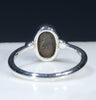 Silver Solid Opal Ring Rear View