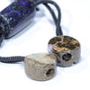 Beautiful Natural Boulder Opal Beads on the Cored