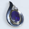 Silver Opal Pendant Top View