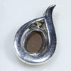 Silver Solid Opal Pendant Rear View