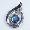 Silver Opal Pendant Top View