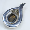 Silver Solid Opal Pendant Rear View