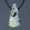 Natural Australian Boulder Opal Side Drill Pendant