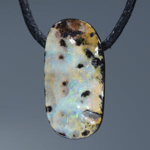 Natural Queensland Boulder Opal Pendant