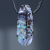 Natural Australian Boulder Opal Side Drill Pendant