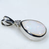 Silver Opal Pendant Side View