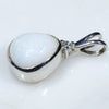 Silver Opal Pendant Side View