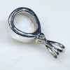 Silver Opal Pendant Rear View