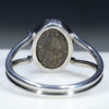 Silver Solid Opal Ring Rear View