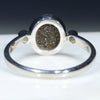 Silver Solid Opal Ring Rear View